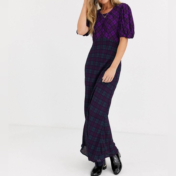 Rahi cher check maxi dress in Medium EUC - Picture 1 of 8